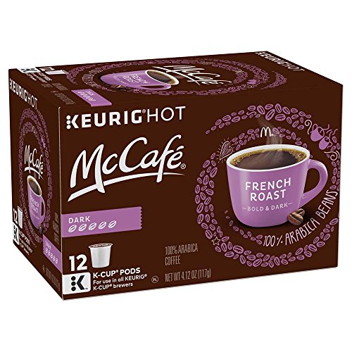 McCafe French Roast, Single Serve Coffee Keurig K-Cup Pods, Dark Roast, 96 Count (4 Packs of 24)