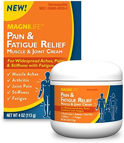 MagniLife Pain and Fatigue Relief Cream, 4 oz, Fast-Acting Relief for Fibromyalgia Symptoms, Muscle Aches & Joint Pain, Helps Relieve Soreness & Tenderness, Deep Penetrating Formula
