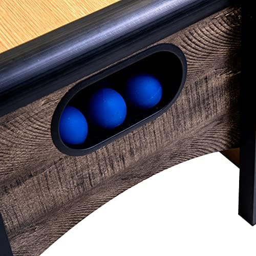 American Legend 9’ Arcade Speedball Game with Electronic Scoring, Automatic Ball Return, LED Lighting & 4 Game Balls, Walnut Finish