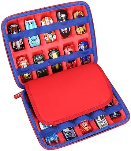Mchoi Hot Wheels Case Storage for HOT WHEELS20 Cars, Toy Car Organizer for Your Matchbox Cars Storage, Case Only