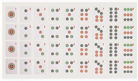Yellow Mountain Imports Set of 180 American Mahjong Tile Decal Stickers - Made