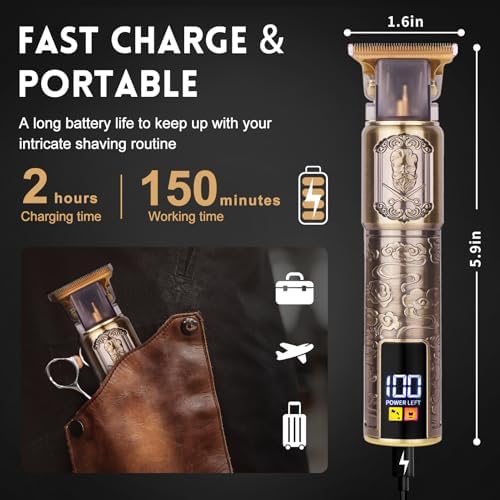 Ufree Beard Trimmer for Men, T-Blade Hair Trimmer, Zero Gap Edger Clippers