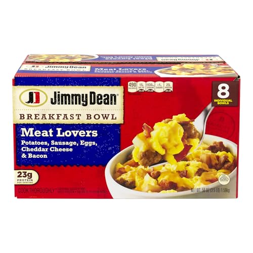 Jimmy Dean Meat Lovers Breakfast Bowls, 56 Oz, Box Of 8 Bowls