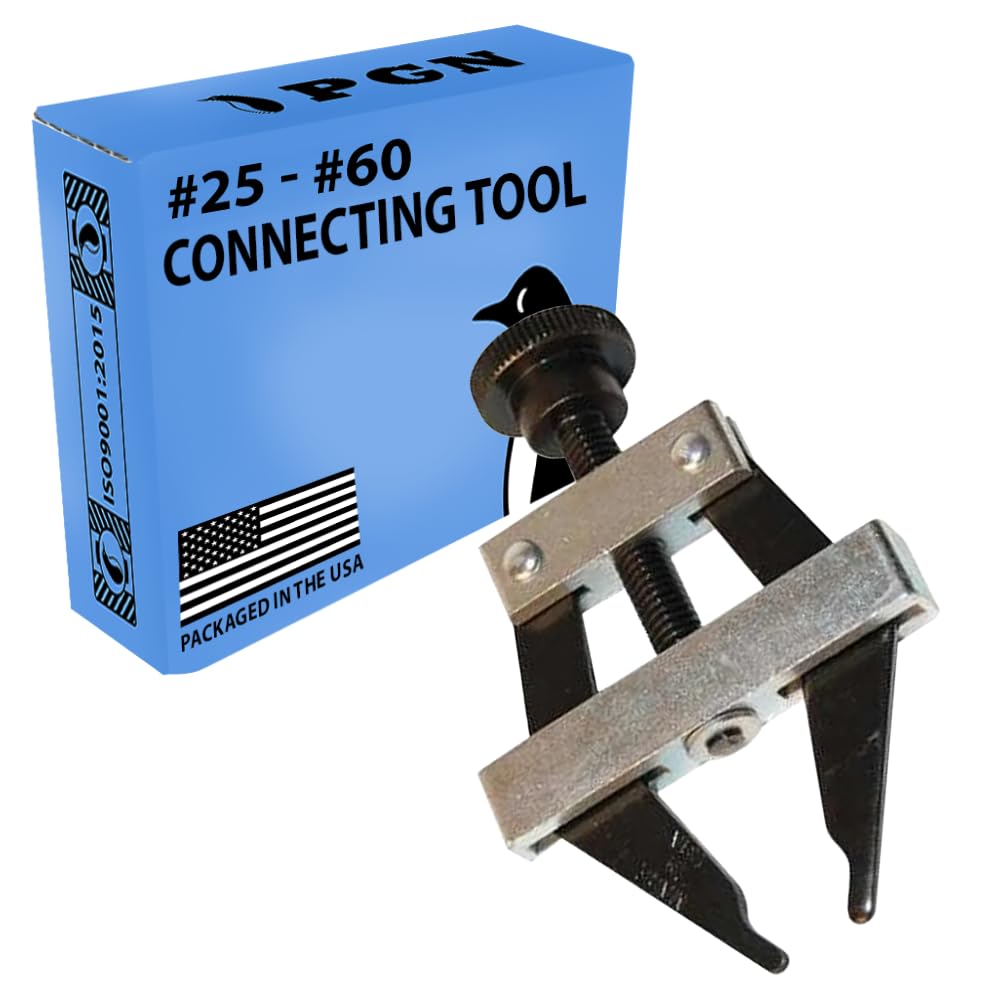 PGN Roller Chain Connecting Puller Tool - Fits #25-60 Chains Carbon Steel