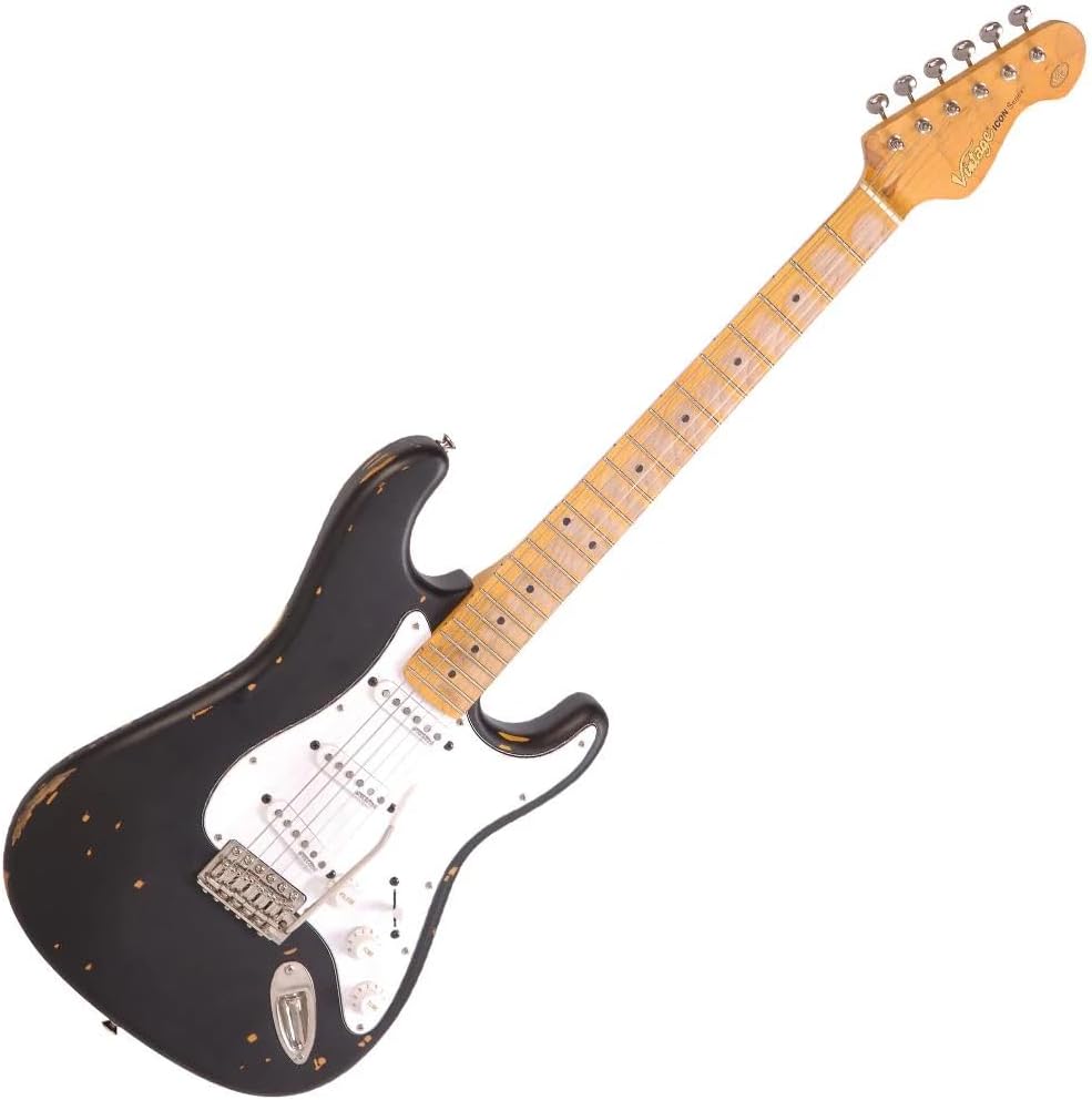 Vintage Guitars Icon V6 Electric Guitar - Black