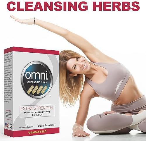 Wellgenix Omni Herbal Cleanse Detox Capsules: Fast Acting, Extra Strength Detox Cleanse for Whole Body, Flush Your System with Detoxifying Capsules, 4 Count