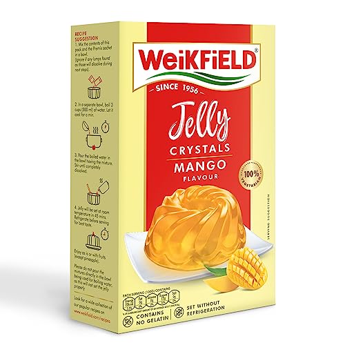 WeiKFiELD Jelly Crystals, Mango, 90g Carton
