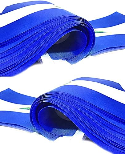 ZXvZYT Nicaragua Nicaraguan Flag Banner String, Small Mini Nicaragua Pennant flags, For Grand Opening, National Sports Events