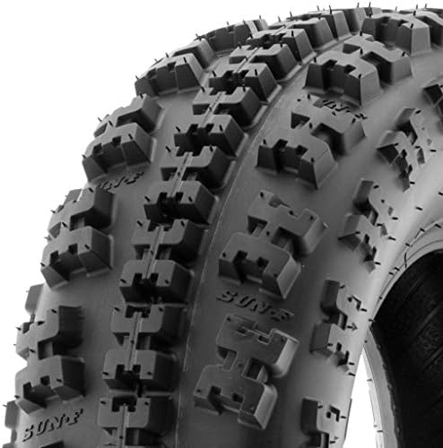 SunF XC ATV UTV Knobby Sport Tires 22x10-9,6 PR Tubeless A027, Set of 2