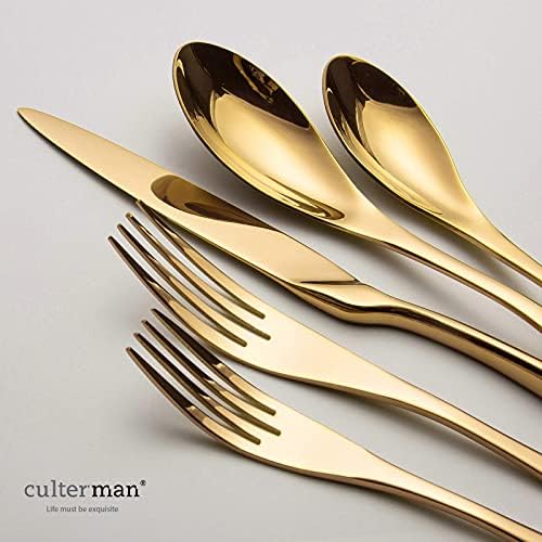 Rainbow Silverware Flatware Cutlery Set,Include Knife Fork Spoon, Dishwasher Safe (color 20 Pieces Flatware Sets)