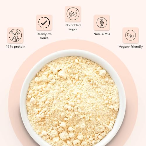 Urban Platter Soya Milk Powder | 35.27 Oz (1kg) | 49% Plant Protein | Unflavored Soy Milk for Coffee, Tea, Smoothies, Baking & Cooking | Non-GMO, Dairy-Free, Vegan