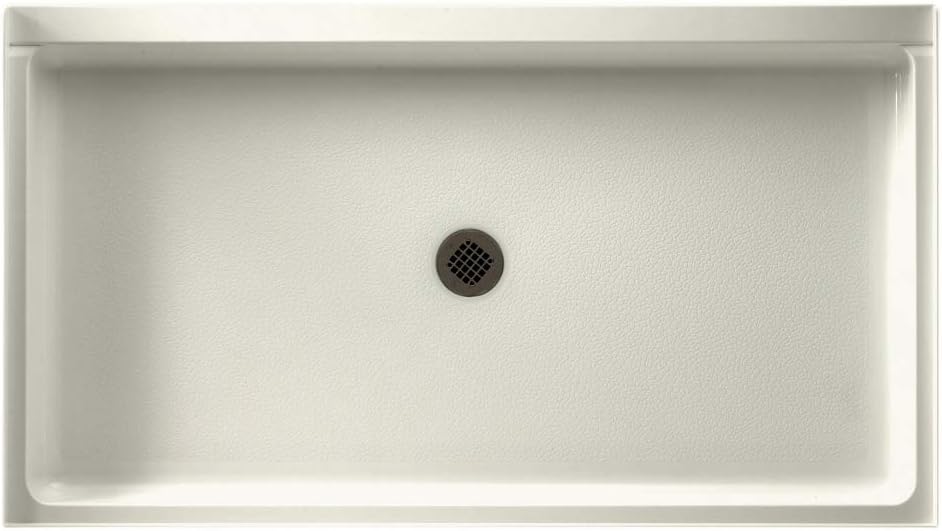 Transolid KSE603272-5477SC-3846 Expressions 32-in x 60-in x 72-in Alcove Shower Kit with Door, Bisque/Cameo and Silver