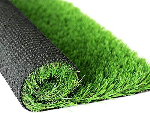 SunVilla Artificial Grass Square Tiles - 12 x 12 Inch Small Turf Grass Craft Piece Indoor Outdoor Wall Decorations for Wedding, Christmas
