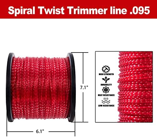 Cluparis 3-Pound String Trimmer Line .095-inch