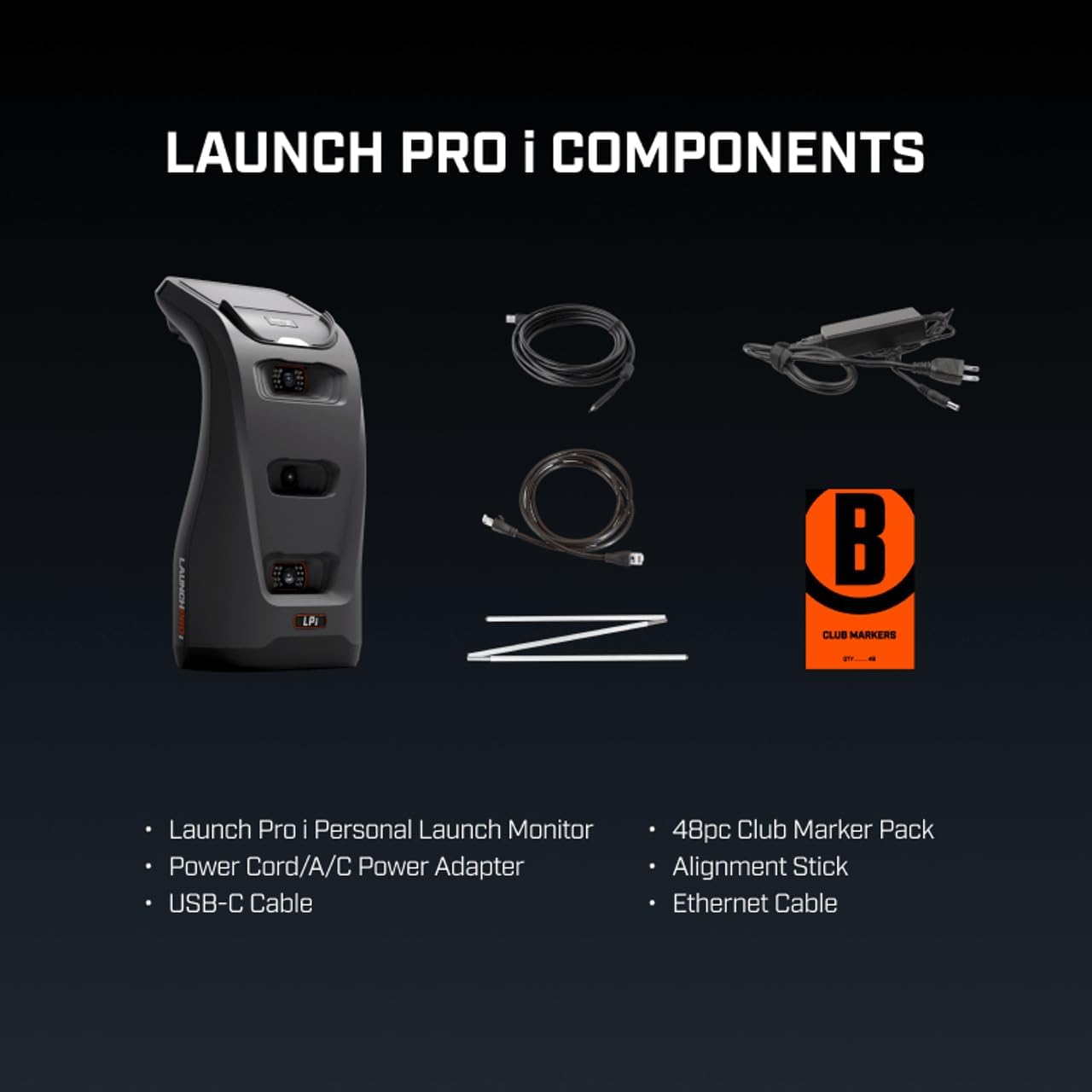 Bushnell Golf Launch Pro i - Circle B Edition Launch Monitor | Tour-Level Accuracy, Camera-Based Measurement, Indoor Use