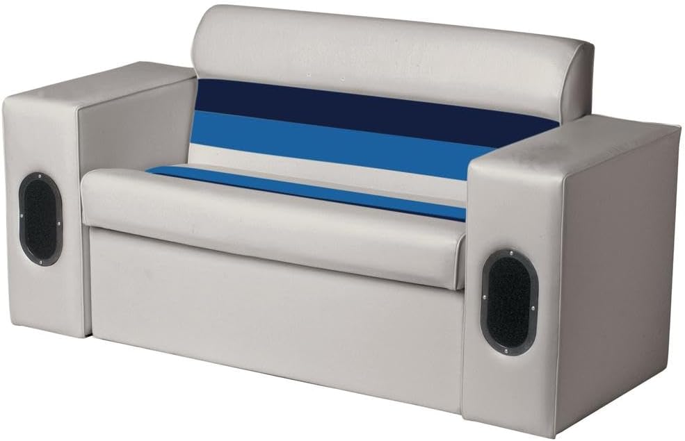 Overton's Imperial Pontoon Lounge Seat Cover, Water-Repellent, Universal | Fits most 36 in lounge seats with 2 armrests