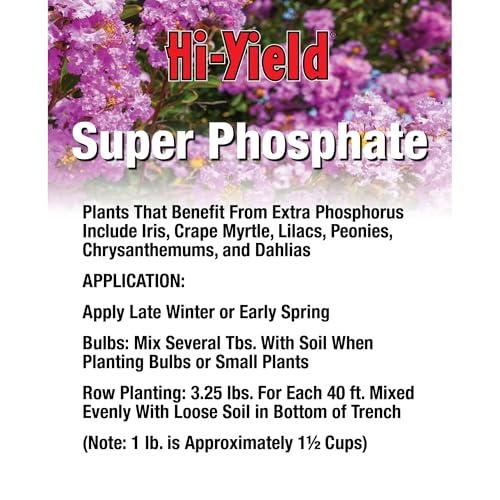 Hi-Yield (32115) Super Phosphate 0-18-0, 4 lbs | Superphosphate 0-18-0 granular - High-phosphorus root builder for transplants & new plantings - Serious gardeners
