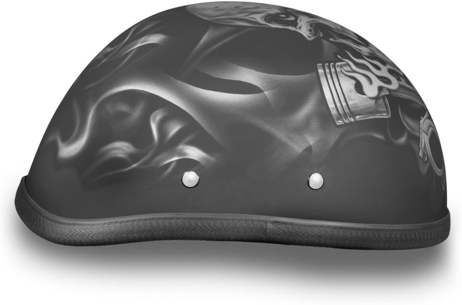 Daytona Helmets Graphics Bicycle Helmets for Men - Novelty Half Helmet with Breathable Liner - Retro Skull Cap – Eagle Headgear with Head Wrap