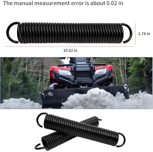 10.82" WARN 71494 Powersports ATV Heavy Duty Snow Plow Trip Spring, Black Compatible with WARN Plow Blades