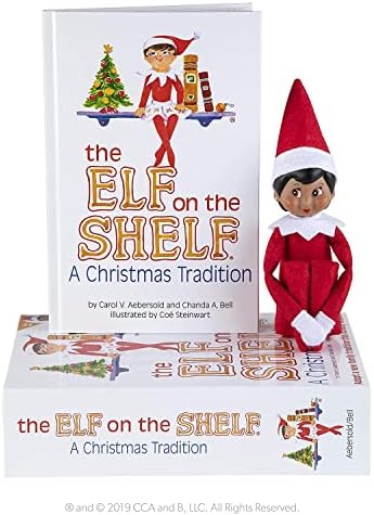 The Elf on the Shelf: A Christmas Tradition Girl Scout Elf (Brown Eyed) with Claus Couture Collection Scout Elf Slumber Set