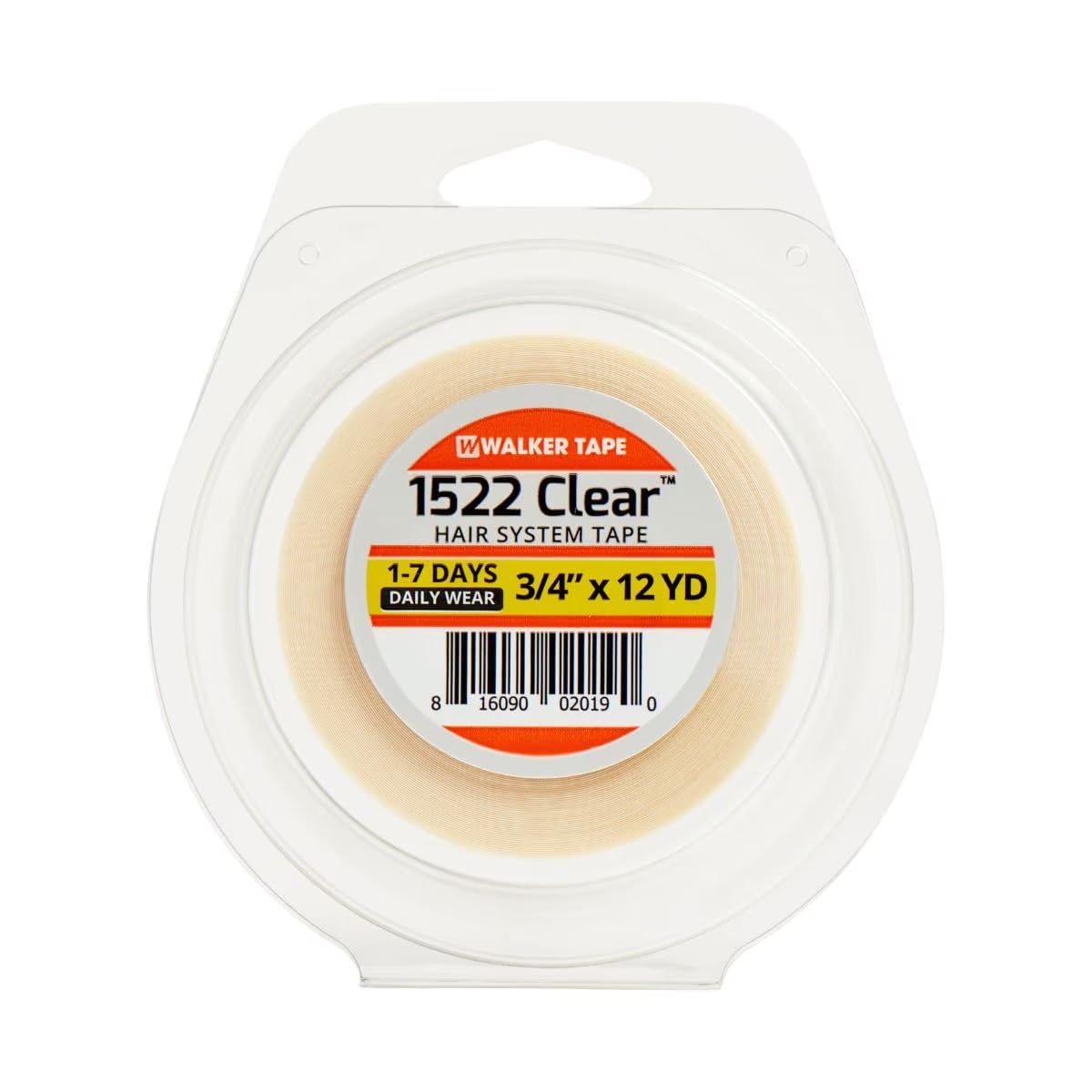 Walker Tape 1522 Clear 3/4" X 12 Yard Roll Daily Wear Tape