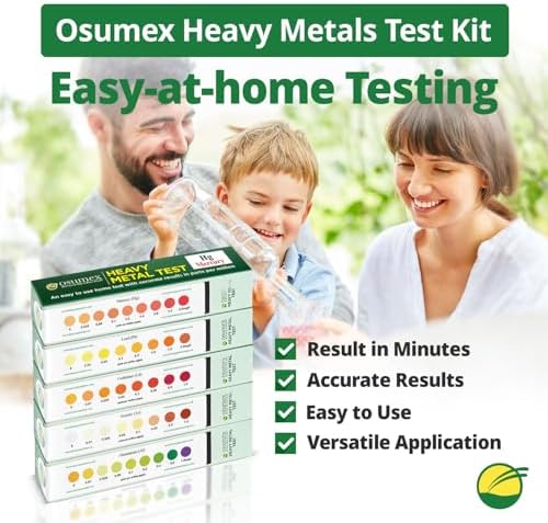 Heavy Metal Mercury Test Kit 1 Pack Heavy Metals Test - Drinking Water Test Kit, Heavy Metal Test Kit, Mercury Testing Kit