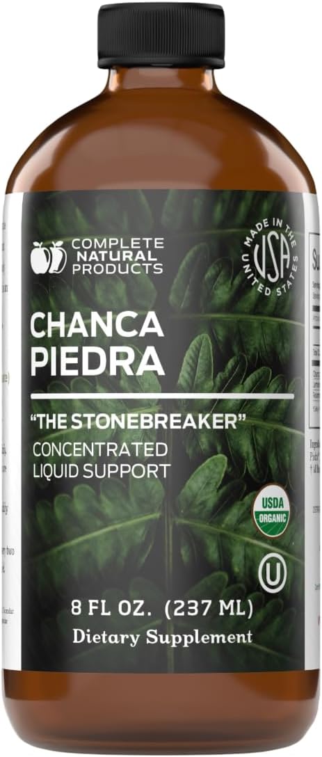 CNP | Chanca Piedra Organic Tincture 16oz - Stone Breaker, Kidney Support | Organic chanca piedra liquid extract for kidney cleanse support, stone breaker routines, alcohol free tincture made in USA