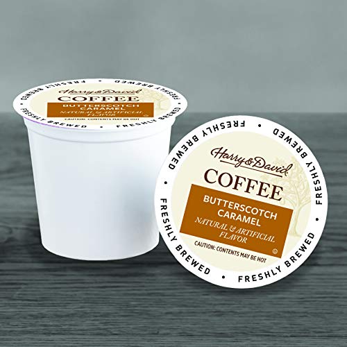 Harry & David Coffee in Single Serve Cups Compatible with Keurig K-Cup Brewers 72 Count (Butterscotch Caramel)