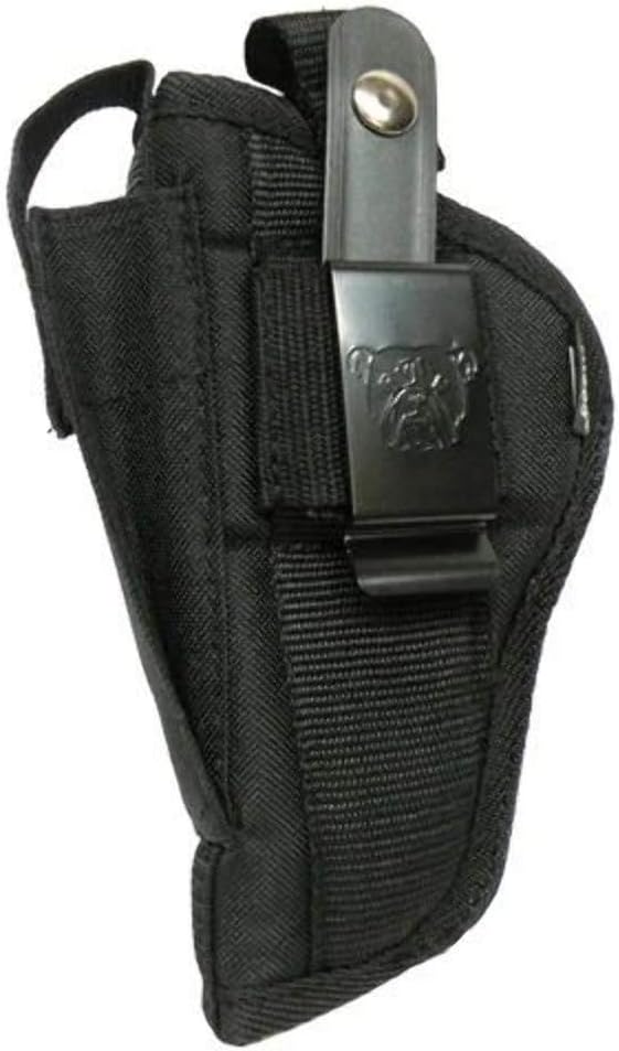 Bulldog Cases Nylon Hip Holster|Sizes for Revolver and Semi-Auto| Fits Glock, S&W, Ruger, Springfield, Taurus |