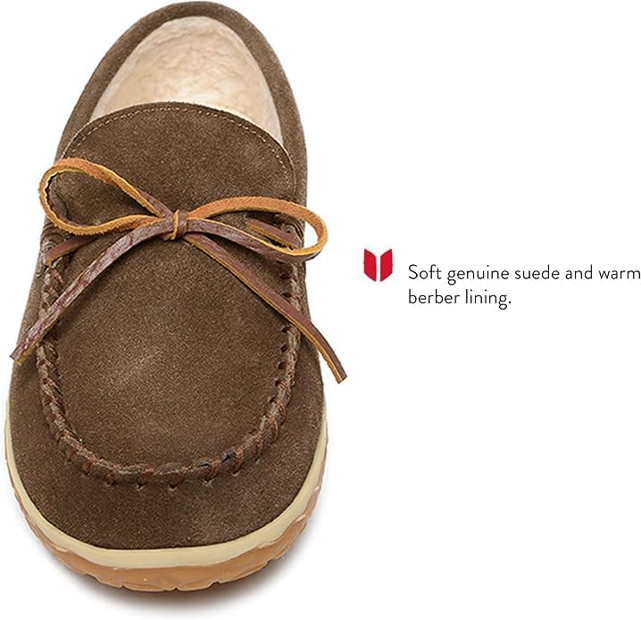Minnetonka Men's Tomm Suede Leather Moccasins