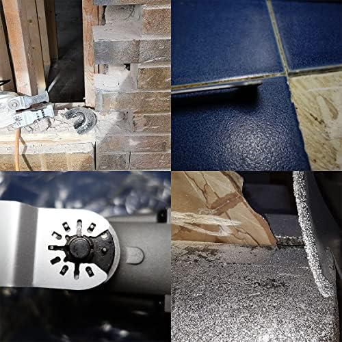 XXGO 4 Pcs Oscillating Multi Tool Diamond Grout Removal Blades XG4002D
