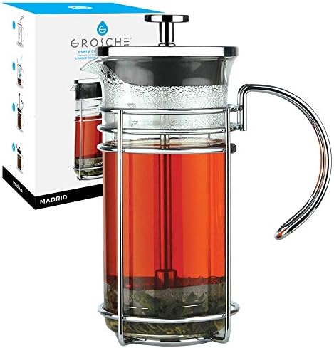 GROSCHE Madrid Glass French Press Coffee and Tea Maker