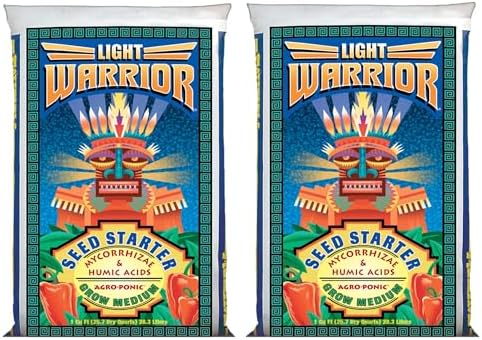 FoxFarm Light Warrior Seed Starter Growing Medium, 1cu ft - Beneficial for Seed Germination and Root Development, Indoor/Outdoor Cultivation - Ideal Nutrition for Plant Seedlings