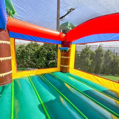 JumpOrange 14x14ft Safari Commercial Grade 15oz PVC Bounce House