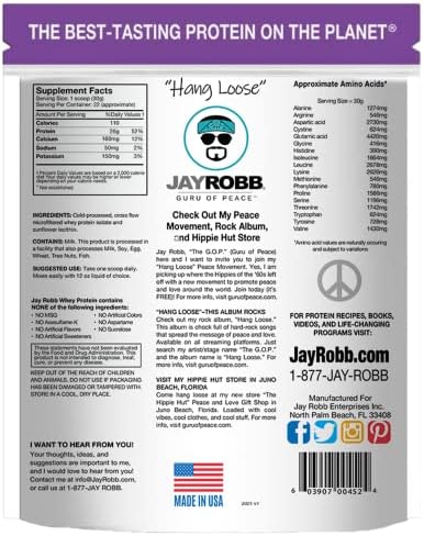 JAYROBB Whey Protein (5 Pound, Vanilla)