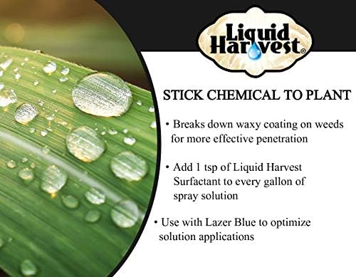 Liquid Harvest Lazer Blue Concentrate Spray Pattern Indicator 32 Ounce & Liquid Harvest Surfactant for Herbicides Non-Ionic 32 Ounce