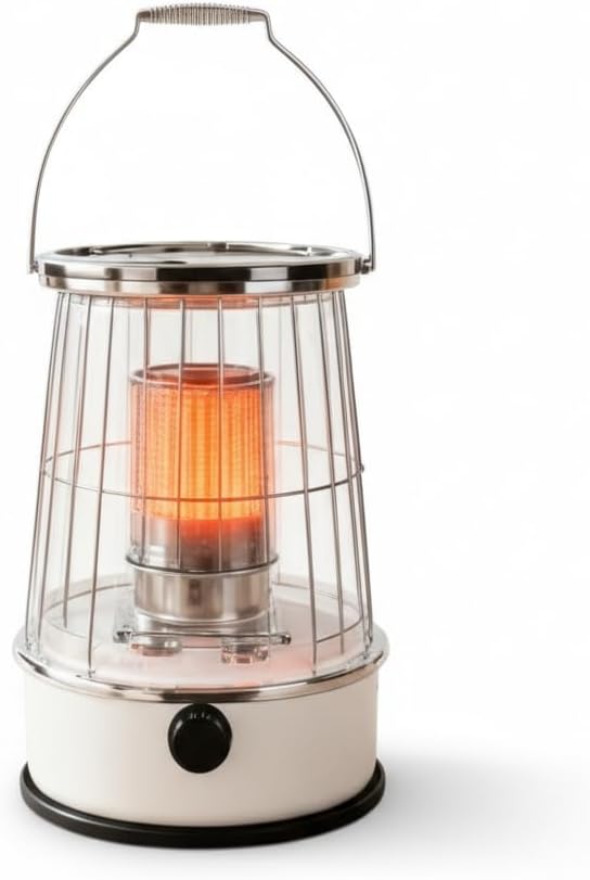 Portable 12000BTU Kerosene Heater, Non-Electric Indoor Outdoor Heater with 6L Tank 30H Burn Time for Garage, Camping, Emergency Heat