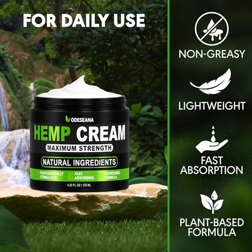 Hemp Cream with Arnica, Hemp Oil, MSM - 2 Pack - Maximum Strength Skin Care