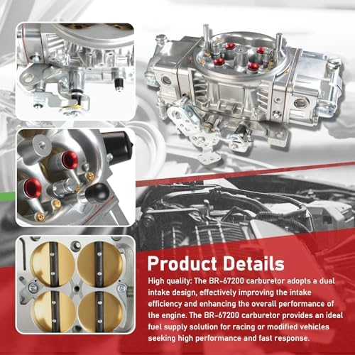 BR-67200 750 CFM 4 Barrel Carburetor for Brawler Race Series – Mechanical Secondary, 4150 Square Bore, No Choke