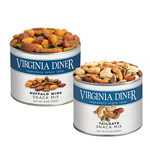 Virginia Diner Virginia Seasoned Triplet Gift Set & Peanut Sampler: Salted, Old Bay, Zatarain's Cajun Peanuts 10 Ounce (Pack of 3)