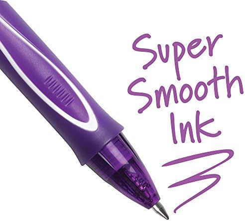 BIC Gelocity Quick Dry Black Gel Pens, Medium Point, 0.7 mm, 12-Count | Quick Dry Ink Resists Smearing | Full-Length Comfort Grip | Ideal for Students and Teachers | 12 Pens in Pack