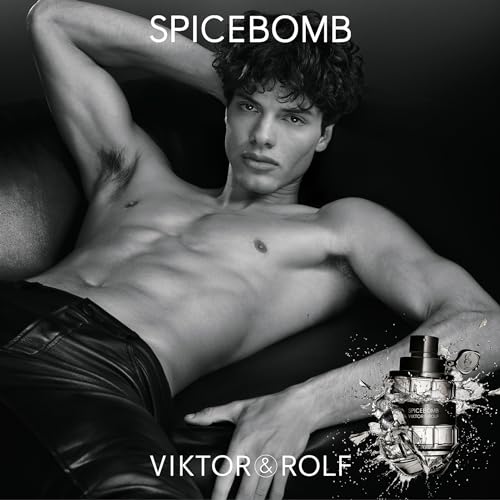 Viktor&Rolf Spicebomb Eau de Toilette - Gourmand Cologne for Men | Fragrance with Cinnamon, Black Pepper & Tobacco Accord - Long Lasting - Warm Mens Scent Perfect for Cool Nights