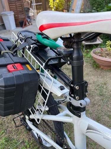 Outtag Rear Bike Rack Aluminum Alloy Bike Cargo Rack Quick Release Adjustable Bicycle Rear Rack Heavy Duty Mountain Bike Back Rack Seat Post Frame Mount Cycle Luggage Carrier Accessories