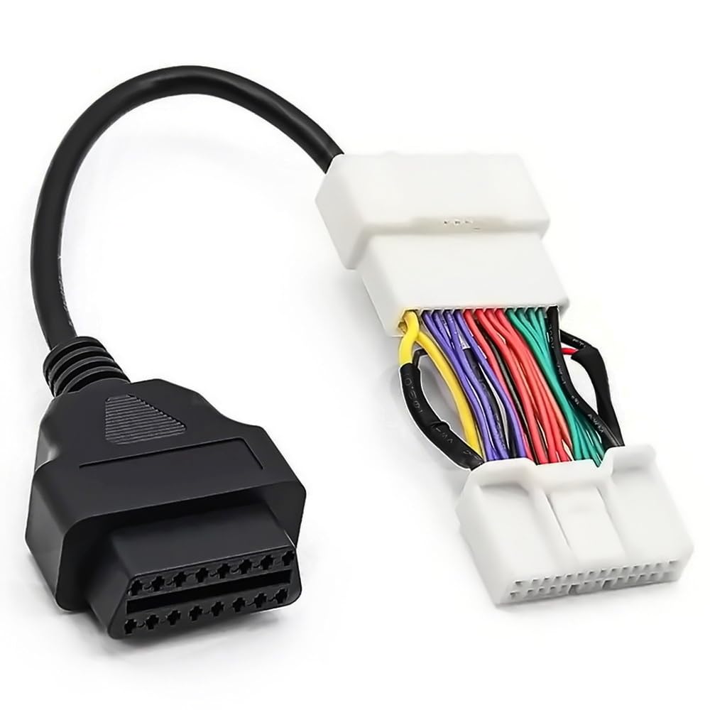 OBD OBD2 16 Pin Connector Diagnostic Adapter Cable Compatible for BMW 20 Pin
