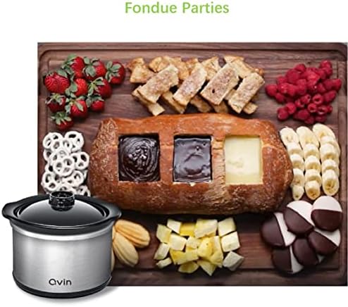 0.65 qt slow cooker warmer, fondue pot set,chocolate melting pot