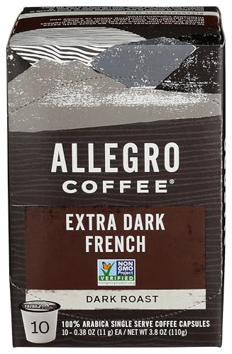 Allegro Coffee, Coffee Breakfast Blend Pods Organic 10 Count, 3.8 Ounce
