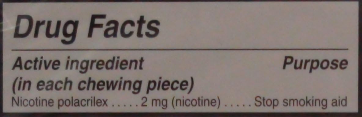 Nicotine Gum 2mg Sugar Free Original Generic for Nicorette 110 Pieces per Box Pack of 3 Total 330 Pieces
