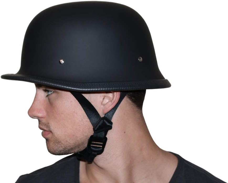 Daytona Half Shell German Motorcycle Helmets, DOT Approved for Superior Safety and Style – Comfortable, Durable, and Perfect for Riders Who Want a Retro Look with Modern Protection Standards
