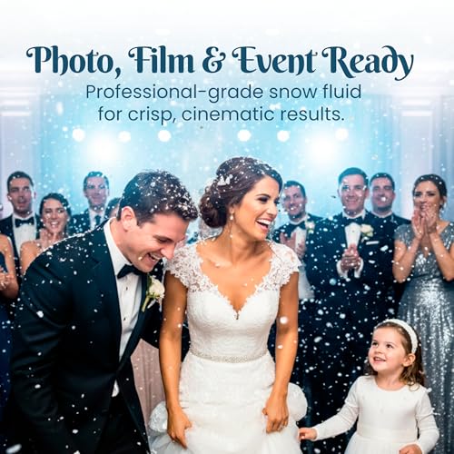 AquaDoc Snow Machine Fluid - Ultra Dry Snowmaker Liquid, 128 oz | Concentrated Formula Creates Fluffy Realistic Flakes Indoors And Outdoors