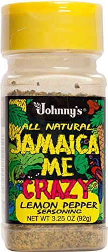 Johnny's Jamaica Me Crazy Lemon Pepper, 3.25 Ounce